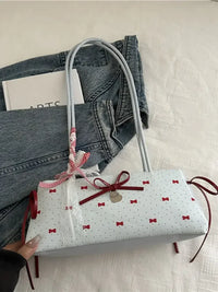 Bow Print Shoulder Bag