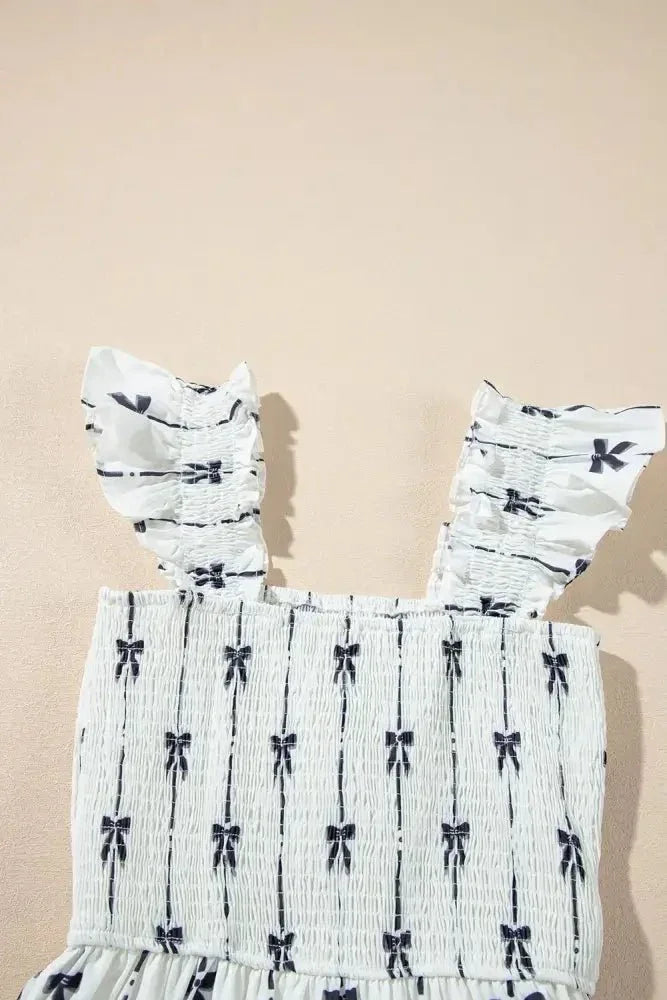 Bow Print Smocked Square Neck Ruffle Tiered Maxi Dress - Update AvenueFestival VibesTrendsi1001000020189601001000020189601a3ca3a4 - b264 - 460a - ae88 - 13b398563277 - MaxWhite