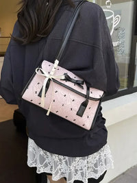 Bow PU Leather Shoulder Bag