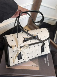 Bow PU Leather Shoulder Bag