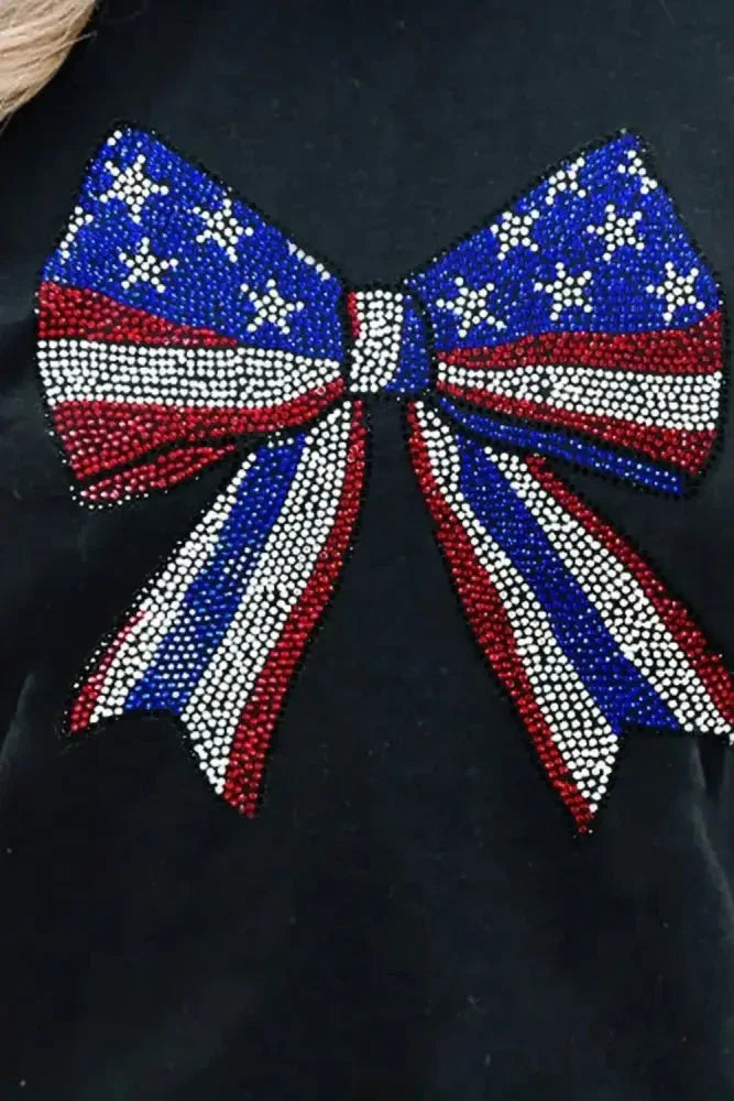 Bow Rhinestone Round Neck T-Shirt - Update AvenueT-ShirtsTrendsi10010018426155310010018426155359fbcc5b - 9554 - 40f2 - 9f1b - f46606a60c2c - Max - OriginBlack