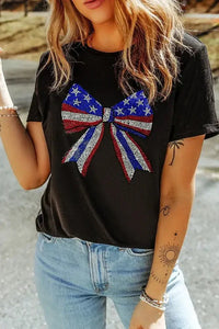 Bow Rhinestone Round Neck T-Shirt - Update AvenueT-ShirtsTrendsi1001001842615531001001842615530fa94a5e - 68b0 - 4458 - a173 - 58db2c347ca8 - Max - OriginBlack