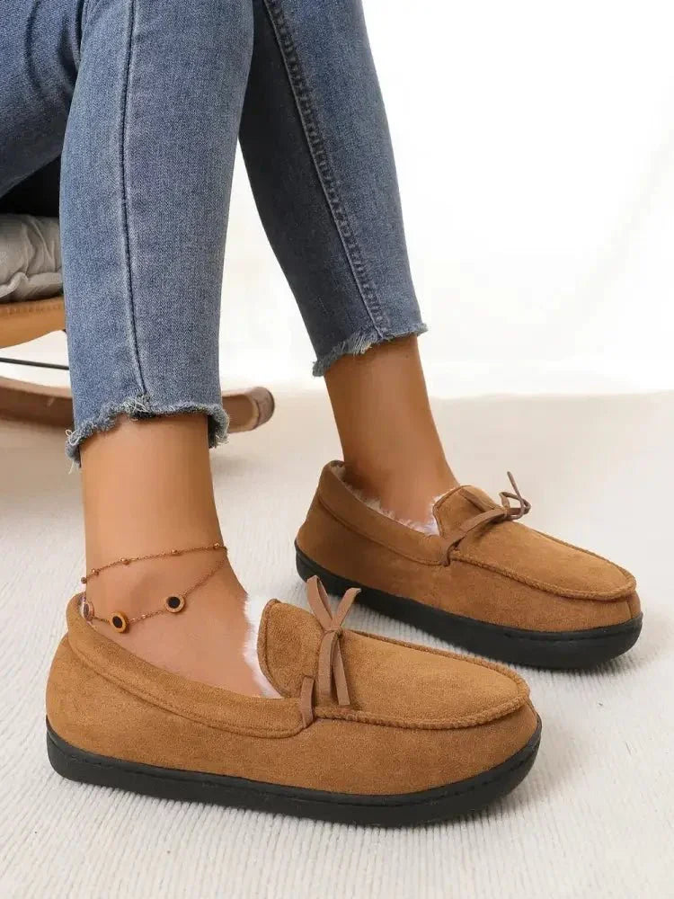 Bow Round Toe Flat Slip - Ons - Update AvenueTrendsi100600322892144100600322892144Bow Round Toe Flat Slip - OnsCaramel
