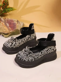 Bow Round Toe Platform Loafers