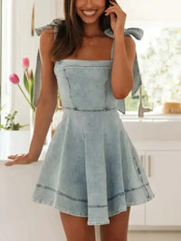 Bow - Shoulder Square Neck Denim Mini Dress - Update AvenueDenim Dresses & SkirtsTrendsi100100625624466100100625624466d0b3e270 - f1a5 - 4ffb - 99fb - 7c3c8f41ca8c - Max - OriginLight Blue