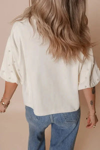 Bowknot Graphic Pearl Puff Half Sleeve T Shirt - Update AvenueT-ShirtsTrendsi100100183628111100100183628111cfbcb7bc - 4d44 - 44b3 - 9b0c - ce72a903a81e - Max - OriginWhite