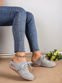 Breathable Lace-Up Slip-Ons