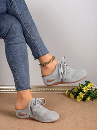 Breathable Lace-Up Slip-Ons