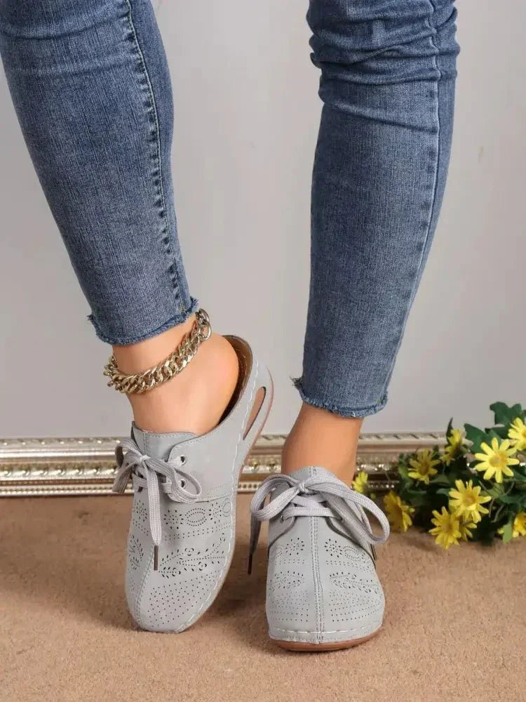 Breathable Lace - Up Slip - Ons - Update AvenueTrendsi100600264260976100600264260976Breathable Lace - Up Slip - OnsLight Gray