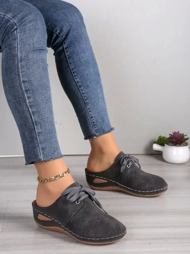 Breathable Lace - Up Slip - Ons - Update AvenueTrendsi100600264268511100600264268511Breathable Lace - Up Slip - OnsDark Gray
