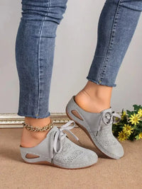 Breathable Lace - Up Slip - Ons - Update AvenueTrendsi100600264268511100600264268511Breathable Lace - Up Slip - OnsDark Gray