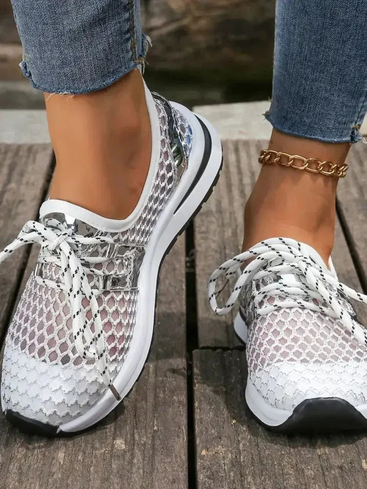 Breathable Mesh Lace - Up Athletic - Update AvenueTrendsi100600847312752100600847312752Breathable Mesh Lace - Up AthleticWhite