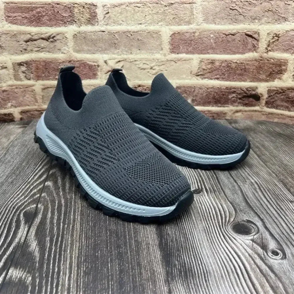 Breathable Mesh Round Toe Platform Athletic - Update AvenueTrendsi100600187751618100600187751618Breathable Mesh Round Toe Platform AthleticDark Gray