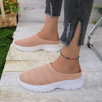 Breathable Mesh Round Toe Slip-Ons