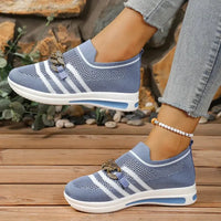 Breathable Mesh Round Toe Slip - Ons - Update AvenueTrendsi100600086504354100600086504354Breathable Mesh Round Toe Slip - OnsBlue