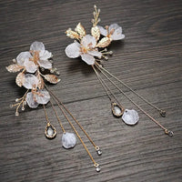 Bridal jewelry Europe and the United States hair accessories free shipping new Mori hair comb earrings set handmade comb dress headdress gold - Update AvenueUpdate Avenues211532039310001Bridal jewelry Europe and the United States hair accessories free shipping new Mori hair comb earrings set handmade comb dress headdress gold - Update AvenuesS8307 Hair Comb