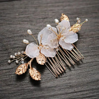 Bridal jewelry Europe and the United States hair accessories free shipping new Mori hair comb earrings set handmade comb dress headdress gold - Update AvenueUpdate Avenues211532039310001Bridal jewelry Europe and the United States hair accessories free shipping new Mori hair comb earrings set handmade comb dress headdress gold - Update AvenuesS8307 Hair Comb