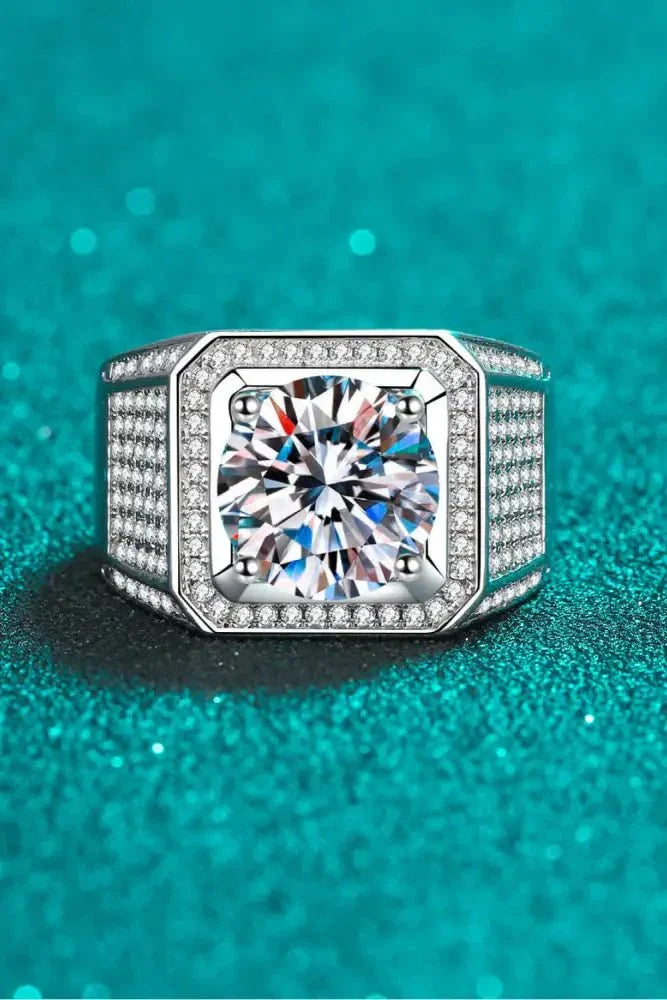 Bring It Home 925 Sterling Silver Moissanite Ring - Update AvenueRingTrendsi100100860745678100100860745678Bring It Home 925 Sterling Silver Moissanite RingSilver