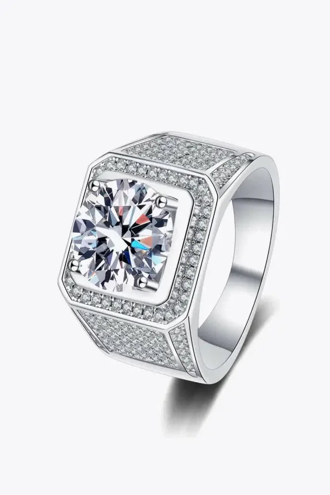 Bring It Home 925 Sterling Silver Moissanite Ring - Update AvenueRingTrendsi100100860745678100100860745678Bring It Home 925 Sterling Silver Moissanite RingSilver