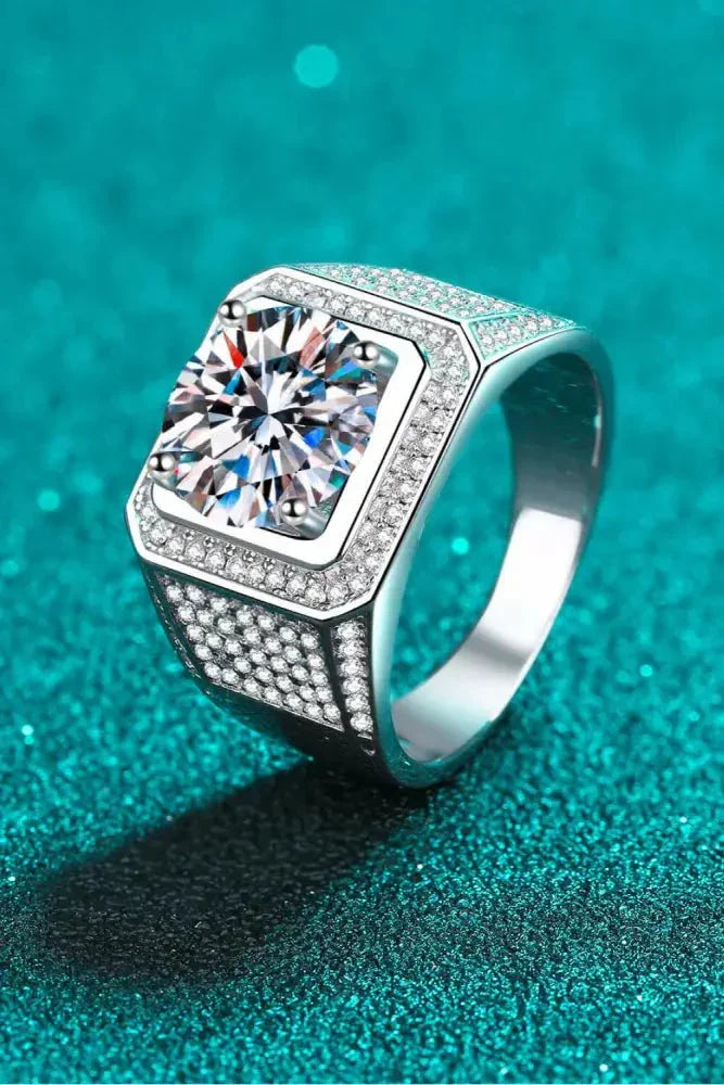 Bring It Home 925 Sterling Silver Moissanite Ring - Update AvenueRingTrendsi100100860745678100100860745678Bring It Home 925 Sterling Silver Moissanite RingSilver