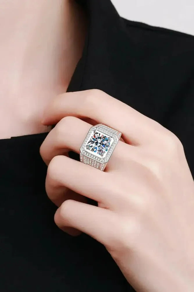 Bring It Home 925 Sterling Silver Moissanite Ring - Update AvenueRingTrendsi100100860745678100100860745678Bring It Home 925 Sterling Silver Moissanite RingSilver