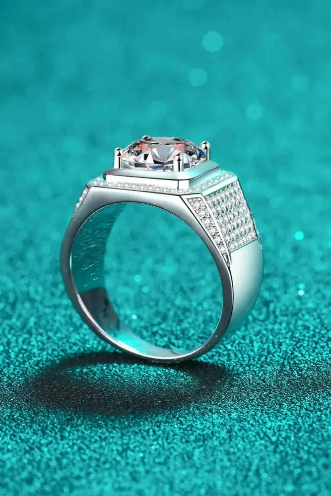 Bring It Home 925 Sterling Silver Moissanite Ring - Update AvenueRingTrendsi100100860745678100100860745678Bring It Home 925 Sterling Silver Moissanite RingSilver