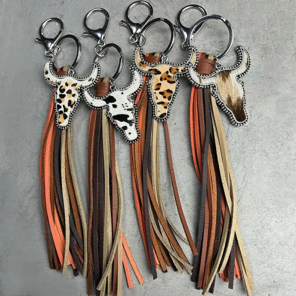 Bull Shape Fringe Key Chain - Update AvenueTrendsi101300191541233101300191541233Bull Shape Fringe Key ChainStyle A