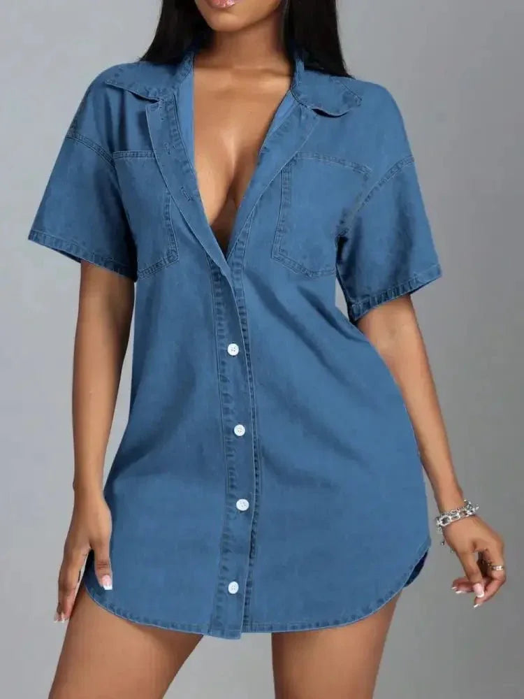 Button Down Collared Neck Denim Dress - Update AvenueDenim Dresses & SkirtsTrendsi1001008124419901001008124419905b5367f0 - 3291 - 431a - a1f5 - 3efbf8d7b77f - MaxMedium