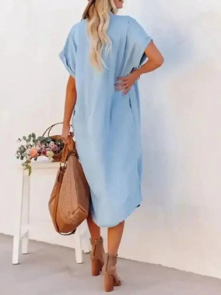 Button Down Denim Midi Shirt Dress - Update AvenueDenim Dresses & SkirtsTrendsi100100643870964100100643870964178f5f75 - 0d93 - 45f0 - 838b - 01defccdd36c - Max - Origin1907 Color