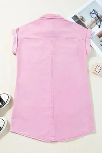 Button Down Short Sleeve Denim Dress - Update AvenueDenim Dresses & SkirtsTrendsi100100170031763100100170031763e1a90c9a - e7ea - 48b1 - 83b5 - 902c638fc713 - Max - OriginBlush Pink