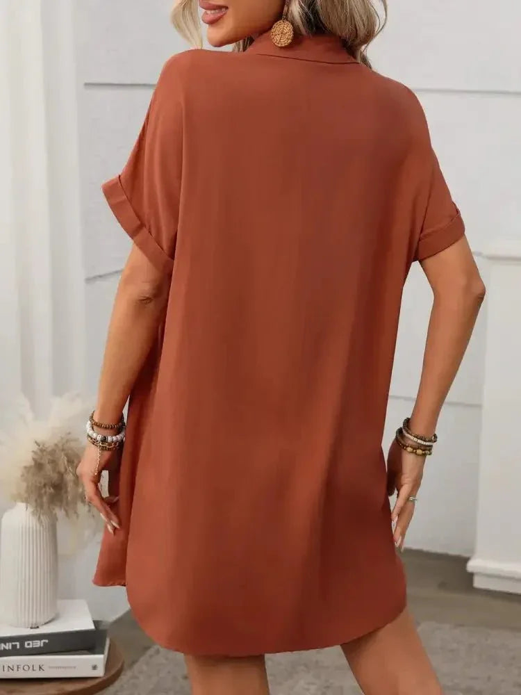 Button Down Short Sleeve Mini Dress - Update AvenueEffortless Elegance: DressesTrendsi10010085203187510010085203187592ae7909 - 2915 - 4664 - bc90 - 3657be82354c - MaxCaramel