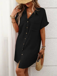 Button Down Short Sleeve Mini Dress - Update AvenueEffortless Elegance: DressesTrendsi100100852035803100100852035803d43a5e9e - 8e30 - 41be - 91e1 - 3cc735b6d3c0 - MaxBlack