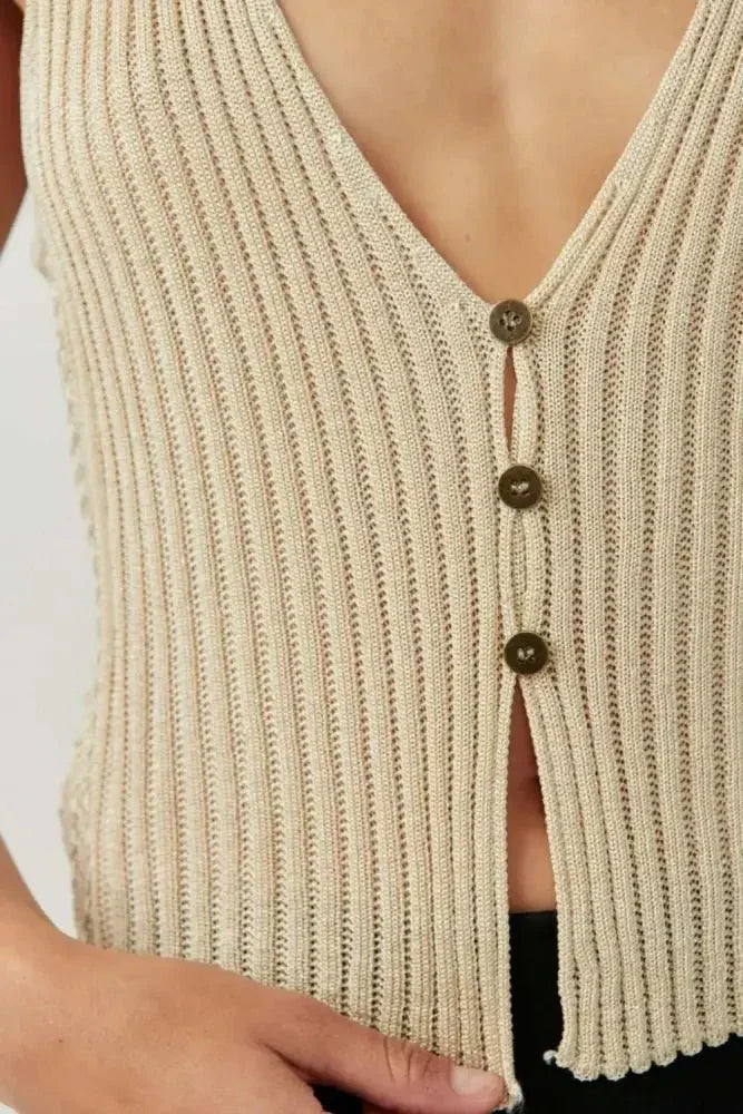 Button Down V - Neck Sweater Vest - Update AvenueVacation StyleTrendsi100100021651473100100021651473674650dd - 200f - 4d56 - 8a62 - f03f2ee3e71c - MaxBeige