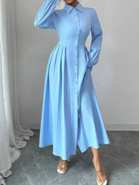 Button - Front Maxi Shirt Dress - Update AvenueMaxi DressesTrendsi100100499781972100100499781972Button - Front Maxi Shirt DressLight Blue