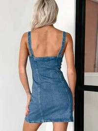 Button Front Sweetheart Neck Denim Mini Dress - Update AvenueDenim Dresses & SkirtsTrendsi100100896749928100100896749928eb4df4077b3b4d269aa58b2ac0de7b1e - Max - OriginMedium