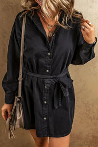 Button Up Collared Neck Denim Dress - Update AvenueDenim Dresses & SkirtsTrendsi100101338490956100101338490956123492a368914fd4a5891e88955494eb - MaxBlack