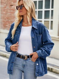 Button Up Denim Jacket with Pockets - Update AvenueTrendsi100100752066616100100752066616718fa7078c674bcabc90393fe44e6e5e - MaxPeacock Blue