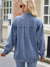 Button Up Denim Jacket with Pockets - Update AvenueTrendsi1001007520682331001007520682338f061449e88049e7ba039cae30395c35 - MaxMedium