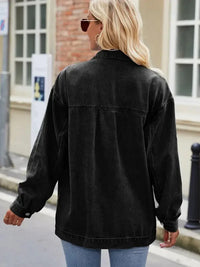 Button Up Denim Jacket with Pockets - Update AvenueTrendsi10010075206885010010075206885073dc4b60c4274199908ede0b42fa0421 - MaxBlack