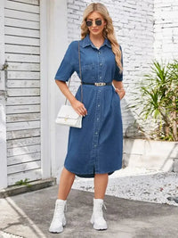 Button Up Dropped Shoulder Denim Dress - Update AvenueDenim Dresses & SkirtsTrendsi10010086756587510010086756587594911b17 - 9609 - 4e41 - 8c3f - db70f616011b - MaxDusty Blue