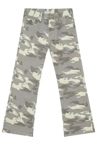 Camouflage Bootcut Jeans with Pockets - Update AvenueTrendsi100400017824773100400017824773Camouflage Bootcut Jeans with PocketsGray