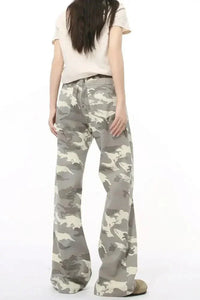 Camouflage Bootcut Jeans with Pockets - Update AvenueTrendsi100400017824773100400017824773Camouflage Bootcut Jeans with PocketsGray