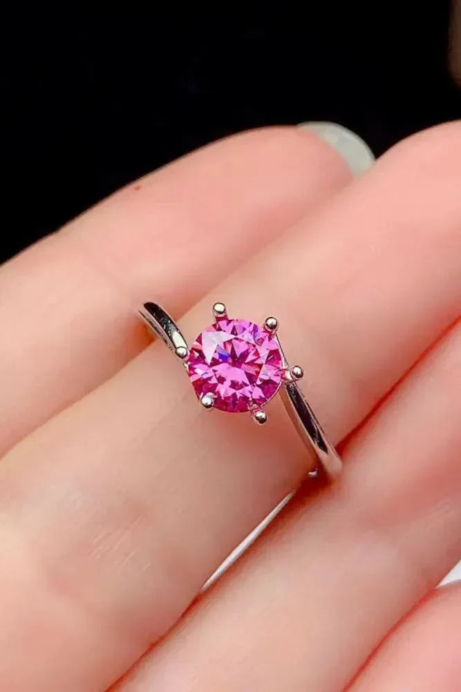 Can't Stop Your Shine 1 Carat Moissanite Ring - Update AvenueRingTrendsi101300124799075101300124799075Can't Stop Your Shine 1 Carat Moissanite RingPink