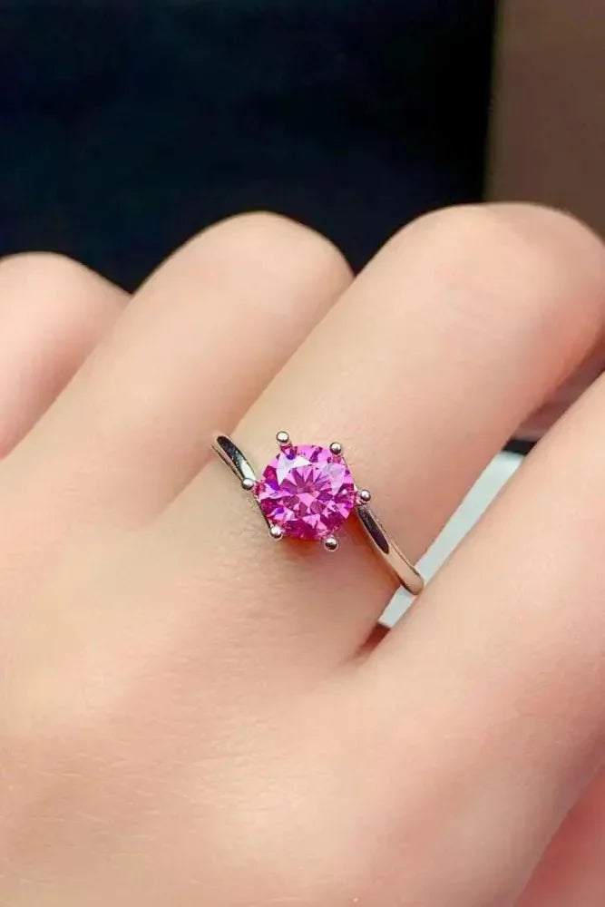 Can't Stop Your Shine 1 Carat Moissanite Ring - Update AvenueRingTrendsi101300124799075101300124799075Can't Stop Your Shine 1 Carat Moissanite RingPink