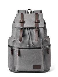 Canvas Backpack Bag with Buckle Straps