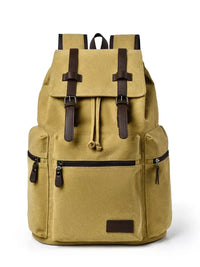Canvas Backpack Bag with Buckle Straps