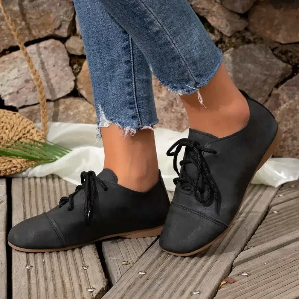 Casual Lace-Up Loafers