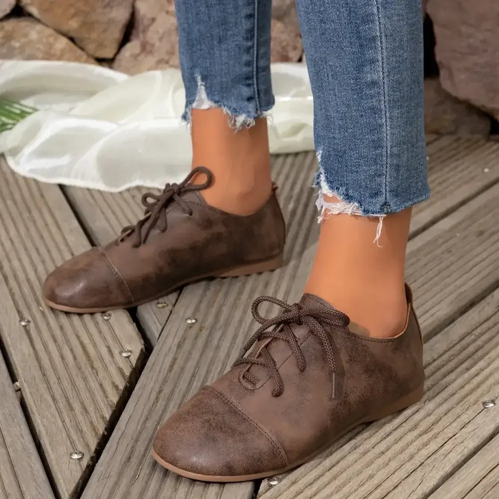 Casual Lace-Up Loafers