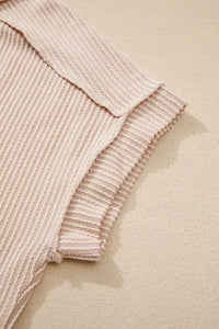 Casual Ribbed Short Sleeve Round Neck T-Shirt - Update AvenueT-ShirtsTrendsi100100902986321100100902986321e89c2a9f - 47ea - 4de6 - b5b1 - a244598c450c - Max - OriginBeige