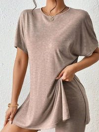 Casual Round Neck T-Shirt and Shorts Set - Update AvenueDaily EssentialsTrendsi100100299777021100100299777021a3e417f9 - 6ace - 41e8 - b4d1 - 2d8b02e38457 - Max - OriginLight Brown